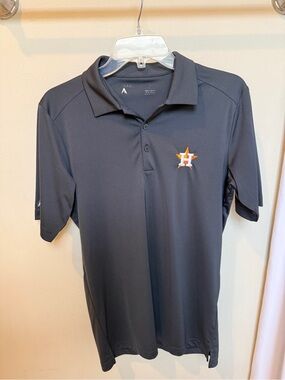 Houston Astros charcoal grey Performance Polo Shirt
